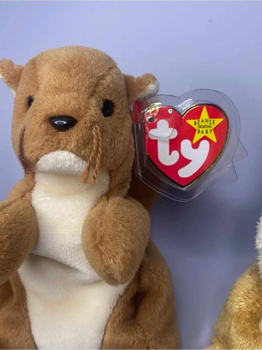 Ty Beanie Babies Nibbly The Bunny, Nuts The SquirrelPellet the Hamster Lot Of 3
